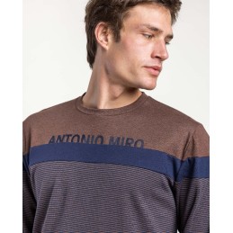 64183 ANTONIO MIRO PIJAMA HOMBRE RAYAS COMBI