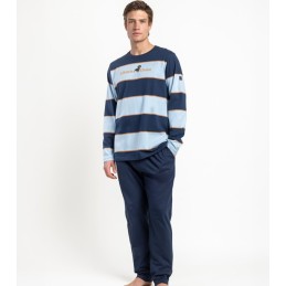 64809 ADMAS PIJAMA HOMBRE RAYAS