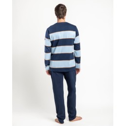 64809 ADMAS PIJAMA HOMBRE RAYAS