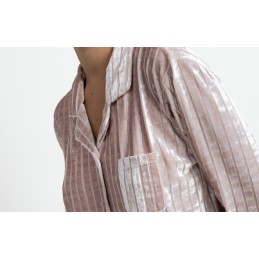 64634 ADMAS PIJAMA MUJER ABIERTO RAYAS