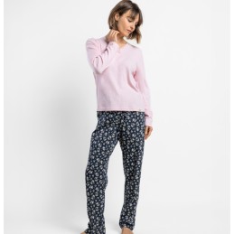 64621 ADMAS PIJAMA MUJER PICO ENCAJE