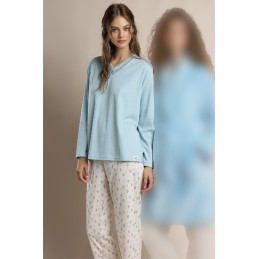 64618 ADMAS PIJAMA MUJER PICO ENTREDOS
