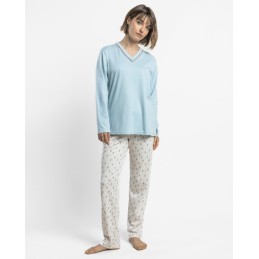 64618 ADMAS PIJAMA MUJER PICO ENTREDOS