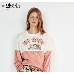 2 20455S GISELA PIJAMA MUJER SNOOPY