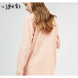 2 20485S GISELA PIJAMA MUJER CAMISERO ANIMAL PRINT