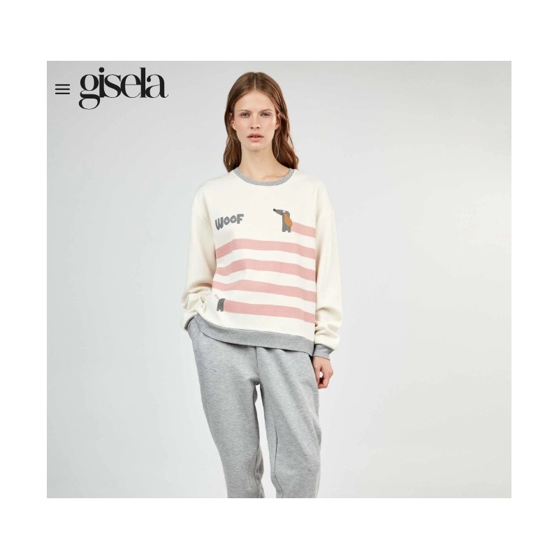 2 20513S GISELA PIJAMA MUJER WOOF