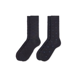 003 MARINO 0215010 SOXLAND PACK-2 CALCETIN HOMBRE BAMBOO FANTASIA