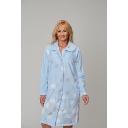 AZUL 1024 LIN M-2XL BATA MUJER CORALINA FLORAL