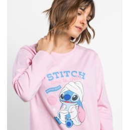 64316 LILO  STITCH  PIJAMA MUJER STITCH TIME TO CHILL