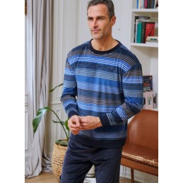 265613 MUSLHER PIJAMA HOMBRE SPANDEX RAYAS