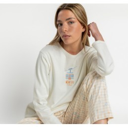 64596 ADMAS PIJAMA MUJER WINTER LANDSCAPE