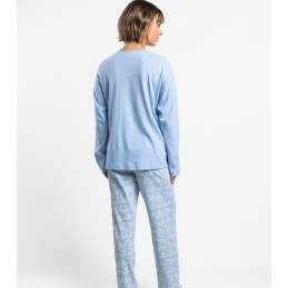 64631 ADMAS PIJAMA MUJER PICO ENCAJE