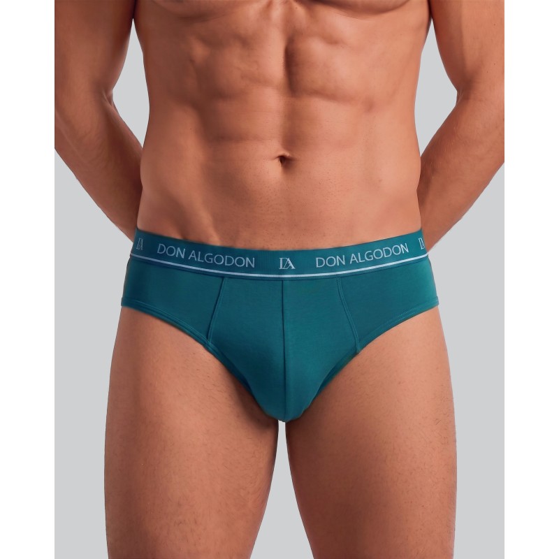 VERD/MARI PS738 DON ALGODON PACK-2 SLIP HOMBRE FANTASIA GOMA VISTA
