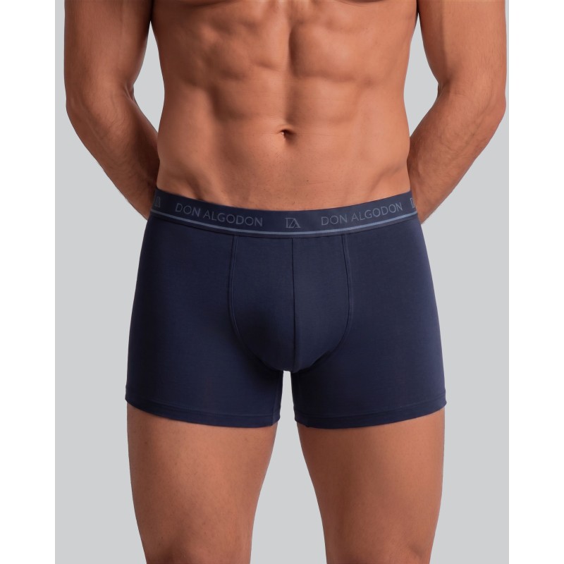 MARI/NEG PB738 DON ALGODON PACK-2 BOXER HOMBRE FANTASIA GOMA VISTA