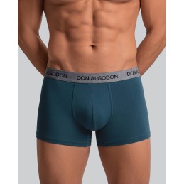 VERDE/NEGRO PB04 DON ALGODON PACK-2 BOXER HOMBRE FANTASIA GOMA VISTA