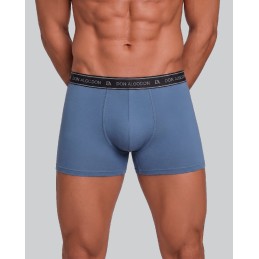 PB10 DON ALGODON PACK-2 BOXER HOMBRE GOMA VISTA NEGROAZUL Foto