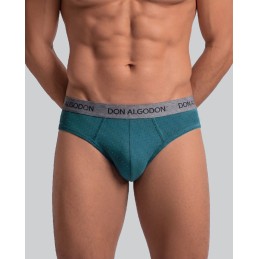 PS04 DON ALGODON PACK-2 SLIP HOMBRE FANTASIA GOMA VISTA MARINOVERDE Foto
