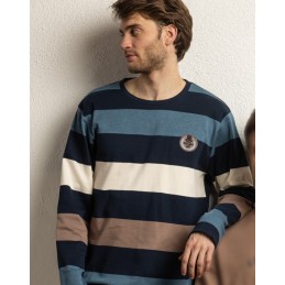 64824 ADMAS PIJAMA HOMBRE RAYAS