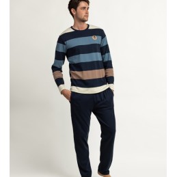 64824 ADMAS PIJAMA HOMBRE RAYAS