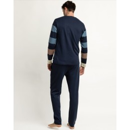 64824 ADMAS PIJAMA HOMBRE RAYAS