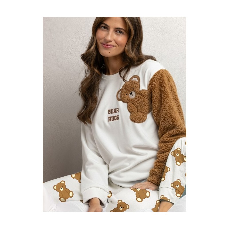 64964 ADMAS PIJAMA MUJER BEAR HUGS