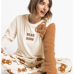 64964 ADMAS PIJAMA MUJER BEAR HUGS