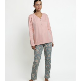 64611 ADMAS PIJAMA MUJER TAPETA GARDEN