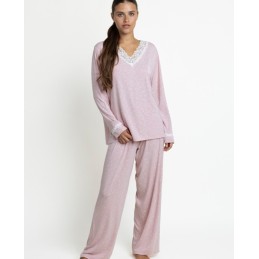 64630 ADMAS PIJAMA MUJER PICO ENCAJE