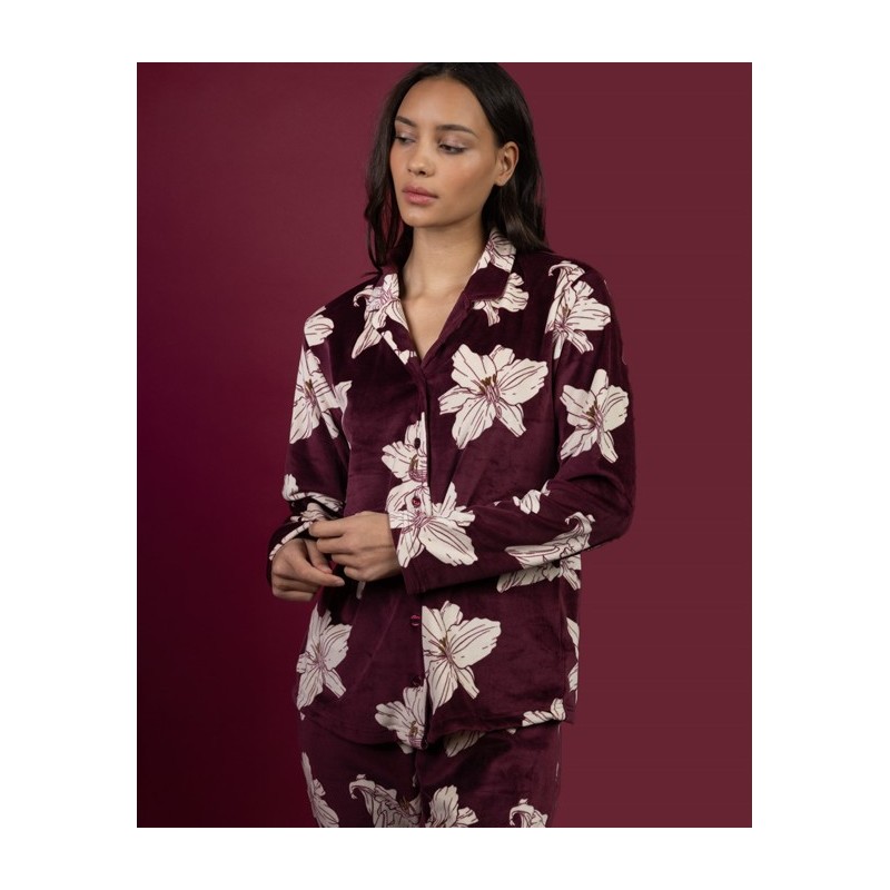 64656 ADMAS PIJAMA ABIERTO FLORAL