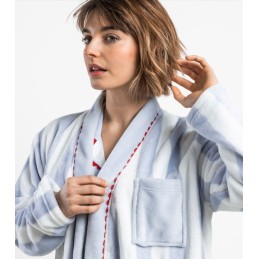 67386 ADMAS BATA MUJER RAYAS Azul Foto