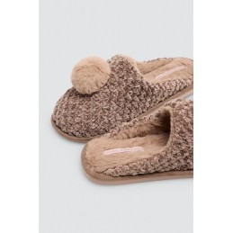 14184 YSABEL MORA ZAPATILLA MUJER POM POM Beige Foto