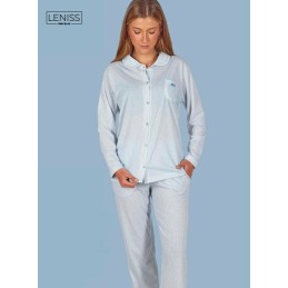 80085 LENISS PIJAMA MUJER ABIERTO RAYAS