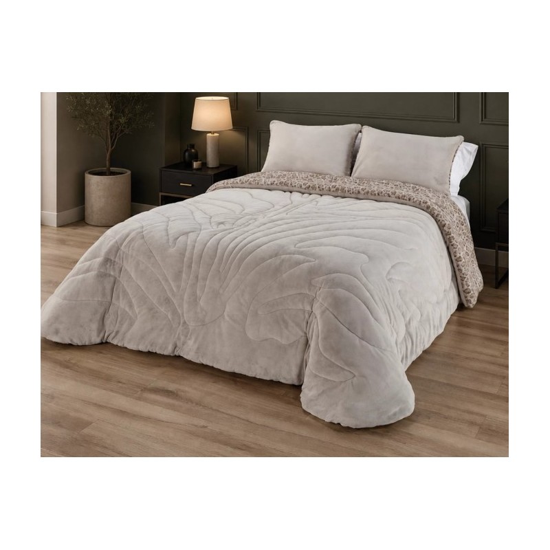 TIGRA 001 MANTEROL 150 (250x260) COMFORTER BORREGUITO+2 CUADRANTES (50X70)
