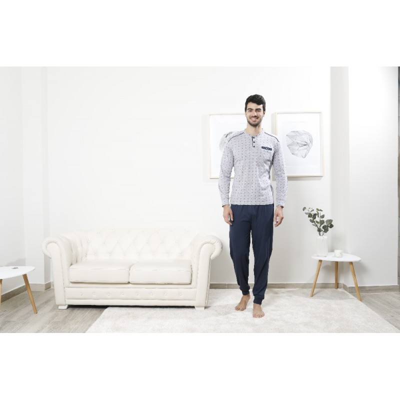 41714 BLANCA HDEZ PIJAMA HOMBRE ALGODON "GINES" 41714 BLANCA HDEZ PIJAMA HOMBRE ALGODON "GINES"