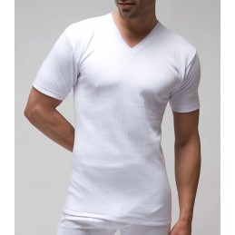 Blanco 721 RAPIFE 56-60 CAMISETA HOMBRE ALGODON THERMAL MCORTA CPICO Foto 5666
