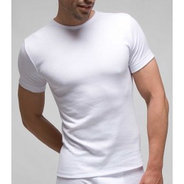 Blanco 3118 RAPIFE BLANCO CAMISETA HOMBRE ALG LYCRA MANGA CORTA CUELLO REDONDO Foto 5676