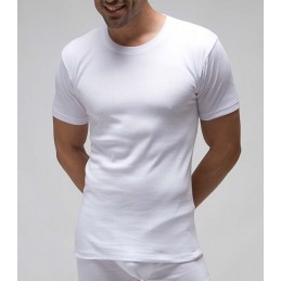 Blanco 710 RAPIFE 48-56 CAMISETA HOMBRE ALGODON MANGA CORTA CUELLO REDONDO Foto 5692