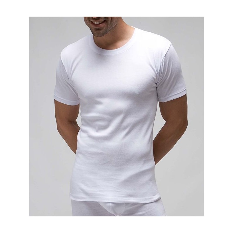 Blanco 710 RAPIFE 48-56 CAMISETA HOMBRE ALGODON MANGA CORTA CUELLO REDONDO Foto 5692 Blanco 710 RAPIFE 48-56 CAMISETA HOMBRE ALGODON MANGA CORTA CUELLO REDONDO Foto 5692