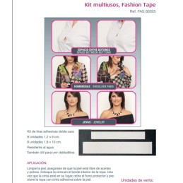60005 SPI TIRAS ADHESIVAS FASHION TAPE KIT MULTIUSOS