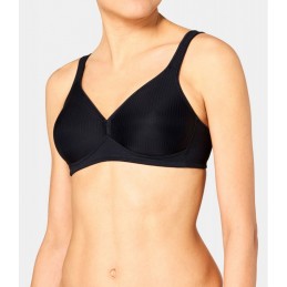 Negro MODERN SOFT+COTTON N B TRIUMPH SUJETADOR CLASICO SIN AROS RAYAS Foto 7303