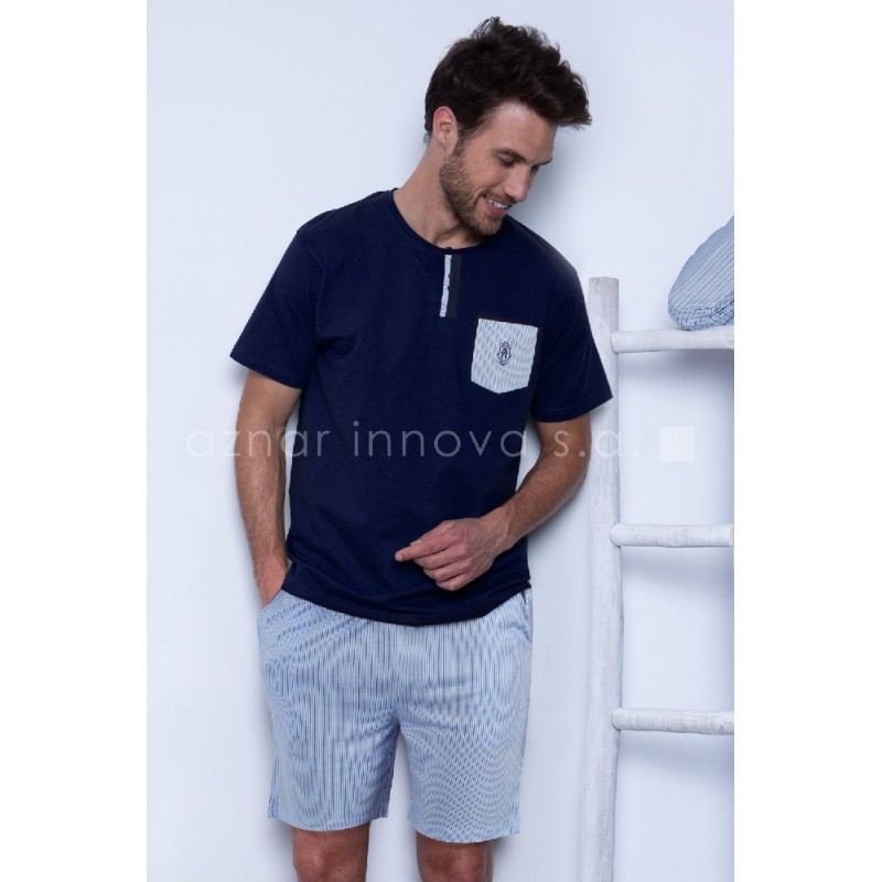 Marino 54036 ADMAS PIJAMA HOMBRE CORTO BOLSILLO ESCUDO Foto 7321 Marino 54036 ADMAS PIJAMA HOMBRE CORTO BOLSILLO ESCUDO Foto 7321