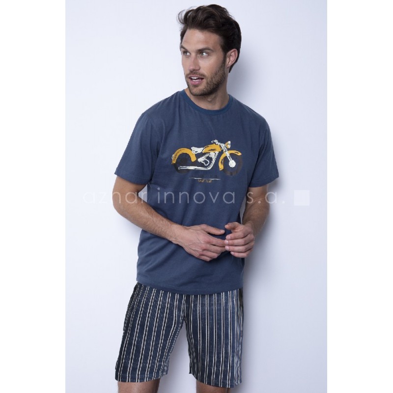 Azul oscuro 54617 ANTONIO MIRO PIJAMA HOMBRE CORTO DREAM TEAM Foto 7366 Azul oscuro 54617 ANTONIO MIRO PIJAMA HOMBRE CORTO DREAM TEAM Foto 7366