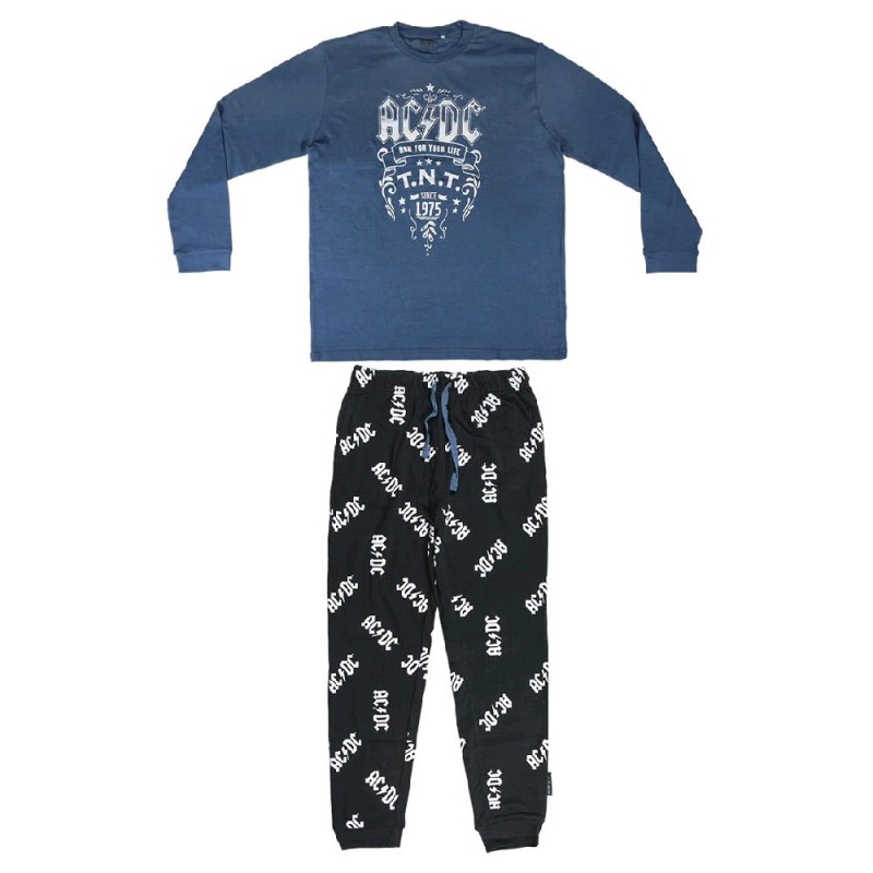 4856 MUSIC AC/DC PIJAMA HOMBRE ALGODON 4856 MUSIC AC/DC PIJAMA HOMBRE ALGODON