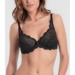 NEGRO 5832 B PLAYTEX SUJETADOR AROS SIN RELLENO BLONDA