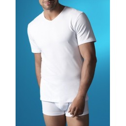 Blanco A040X ABANDERADO CAMISETA HOMBRE ALG LYCRA MC CPICO X-TEMP Foto 8081