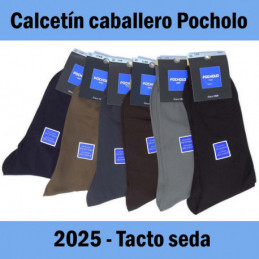 Surtido 2025 POCHOLO CALCETIN HOMBRE TACTO SEDA ANTIPRESION Foto 8193