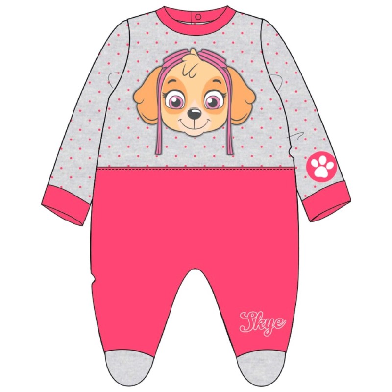 T031037 PAW PATROL PIJAMA BEBE ENTERIZ TUND "Liso Lunares Skye" T031037 PAW PATROL PIJAMA BEBE ENTERIZ TUND "Liso Lunares Skye"