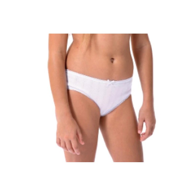 Blanco 3321 LARA BRAGA NIÑA CALADA 100%ALG Foto 8427