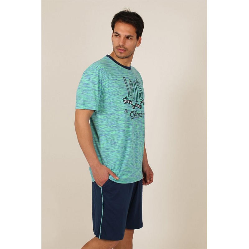 Azul 54512 LOIS PIJAMA HOMBRE CORTO CALIFORNIA Foto 8483 Azul 54512 LOIS PIJAMA HOMBRE CORTO CALIFORNIA Foto 8483