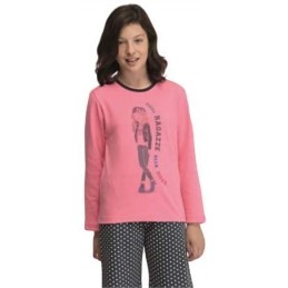 7932 EVEN PIJAMA NIÑA RAGAZZE "Pant Lunares"